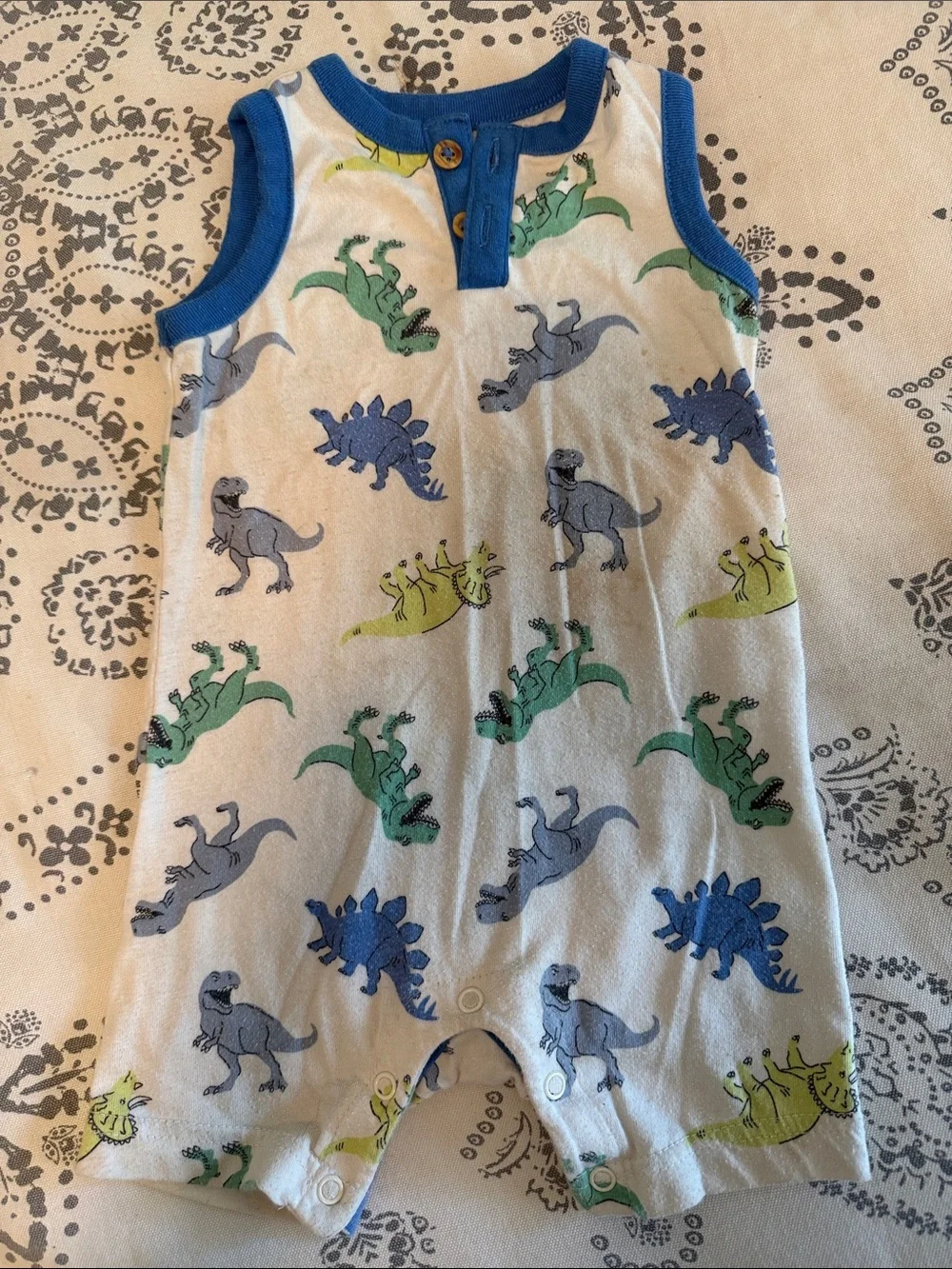 Size 18 Months Dinosaur Romper Tank-Top Set of 3